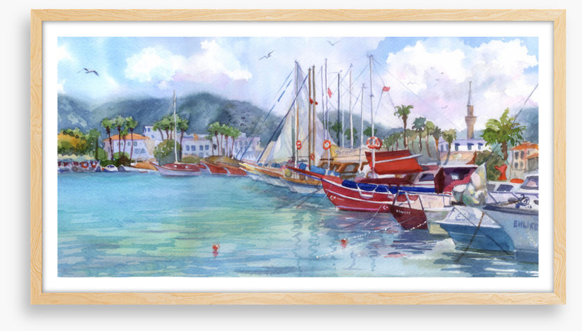 Yachts in the harbour