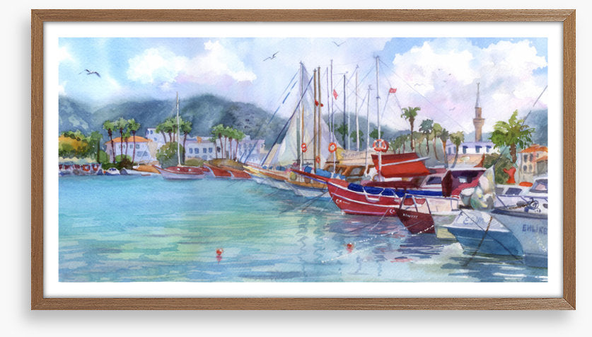 Yachts in the harbour