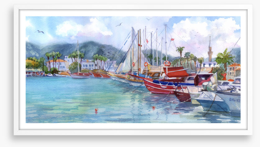 Yachts in the harbour