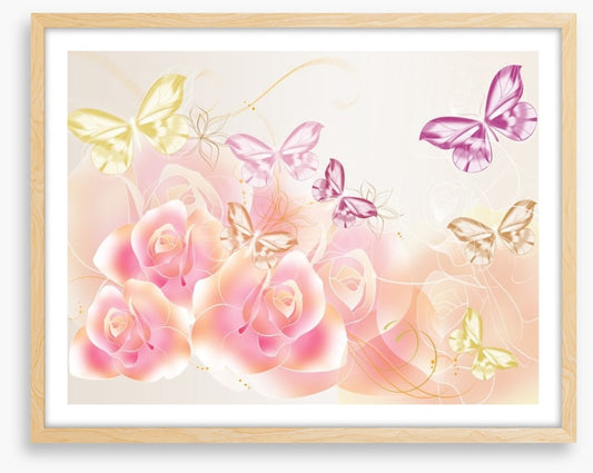 Pink petal buterflies