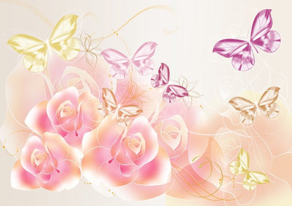 Pink petal buterflies
