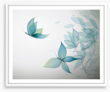 Azure butterfly leaves