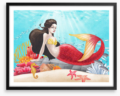 Red tail mermaid