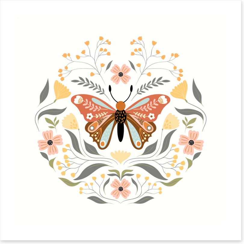 Boho butterfly