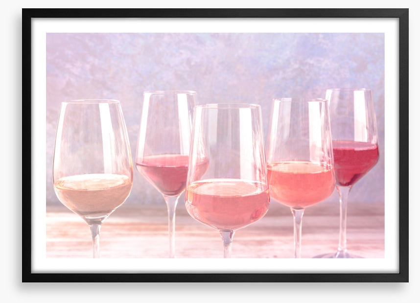 Rosé coloured glasses