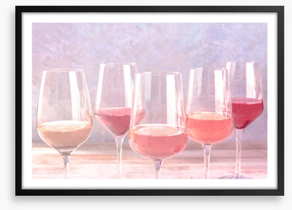 Rosé coloured glasses