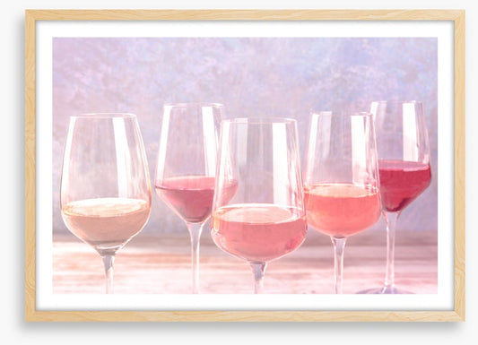 Rosé coloured glasses