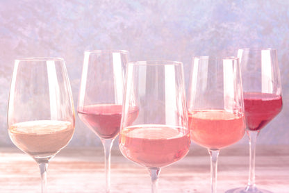 Rosé coloured glasses