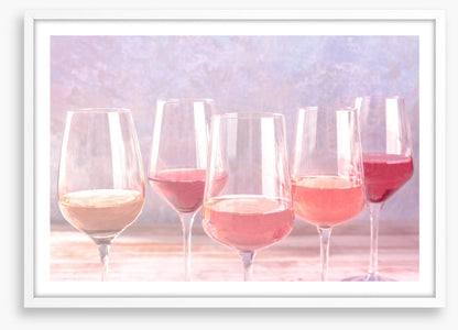 Rosé coloured glasses