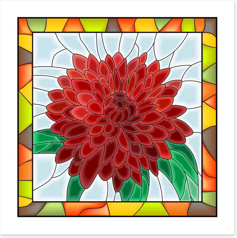 The chrysanthemum window