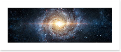 Spiral galaxy panorama