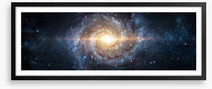 Spiral galaxy panorama
