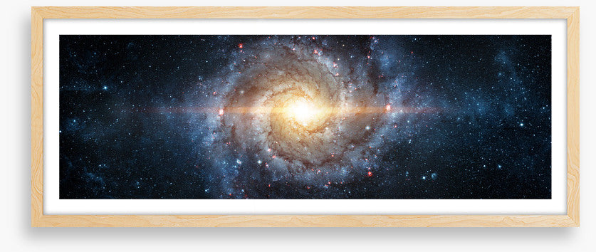 Spiral galaxy panorama