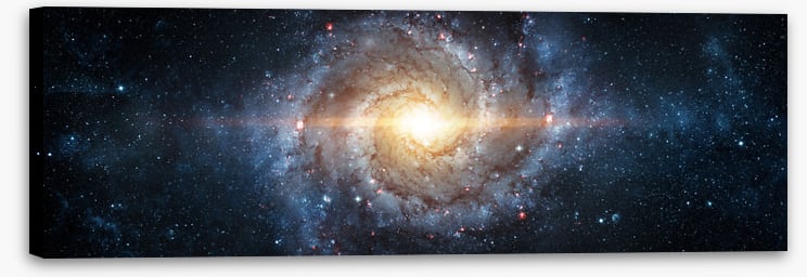 Spiral galaxy panorama