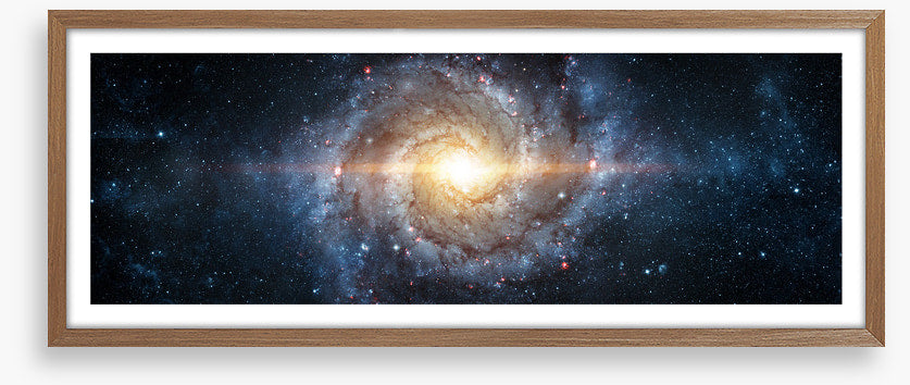 Spiral galaxy panorama