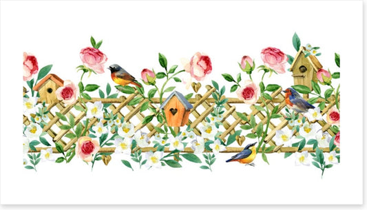 Bird house blossoms