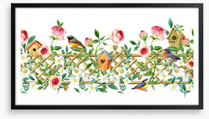 Bird house blossoms