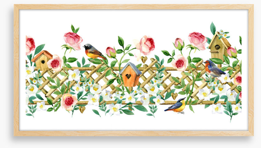 Bird house blossoms
