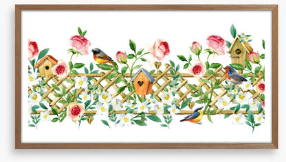 Bird house blossoms