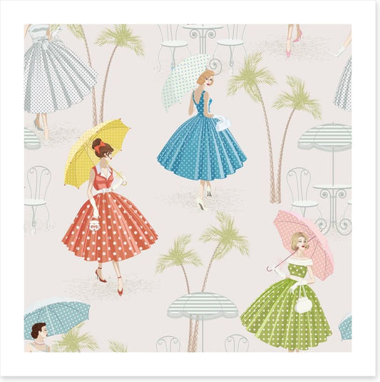 Polka dots and parasols