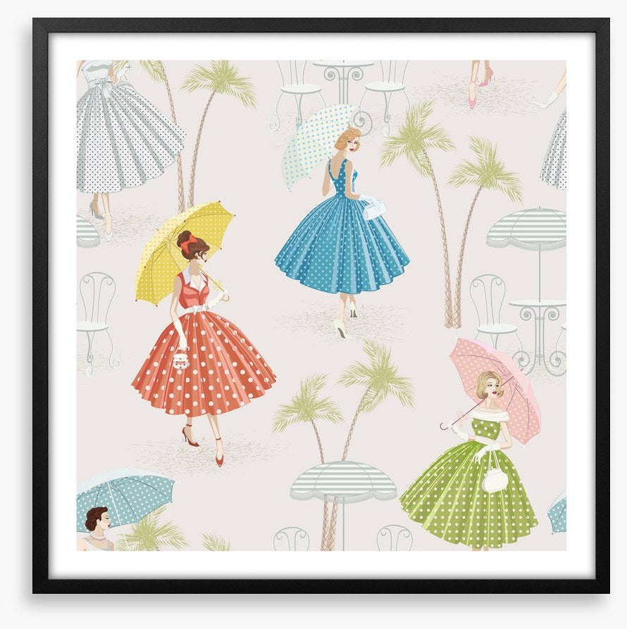 Polka dots and parasols