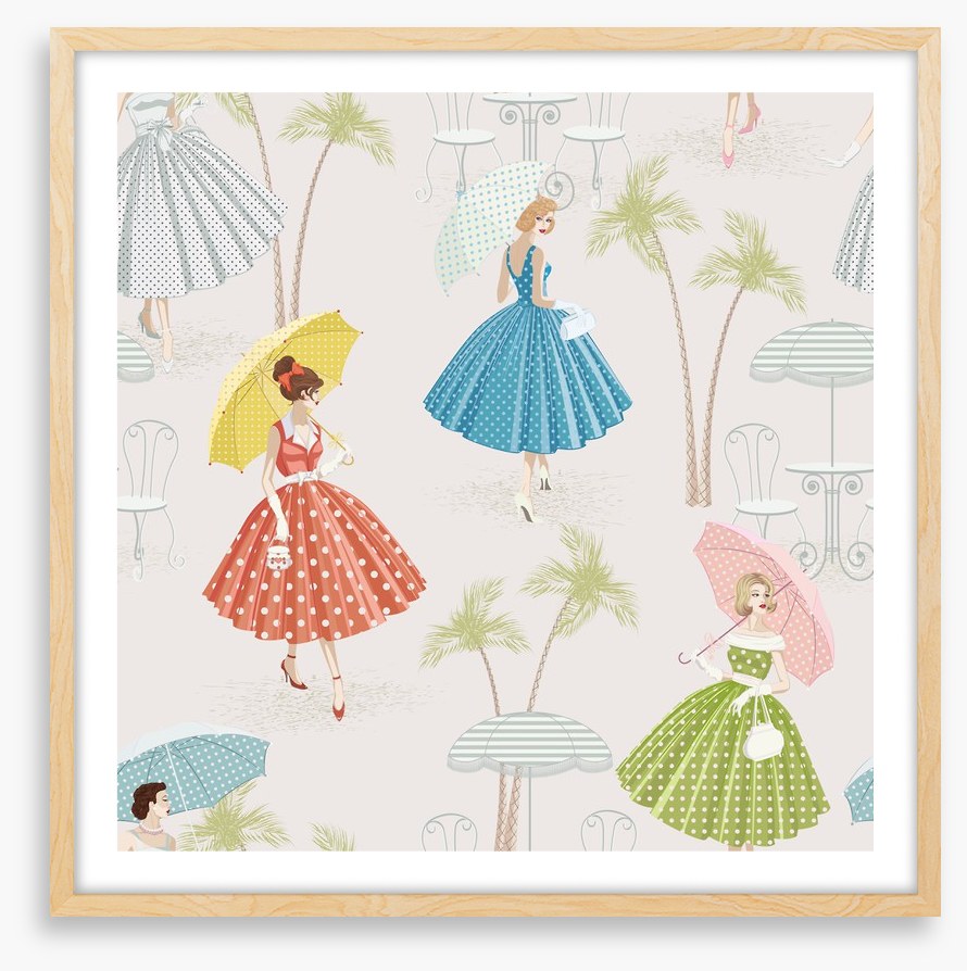 Polka dots and parasols