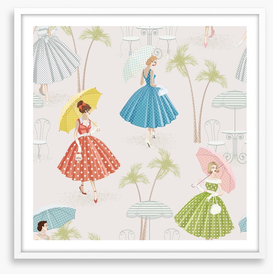 Polka dots and parasols