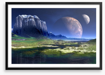 Moon shadow mountain
