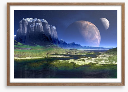 Moon shadow mountain