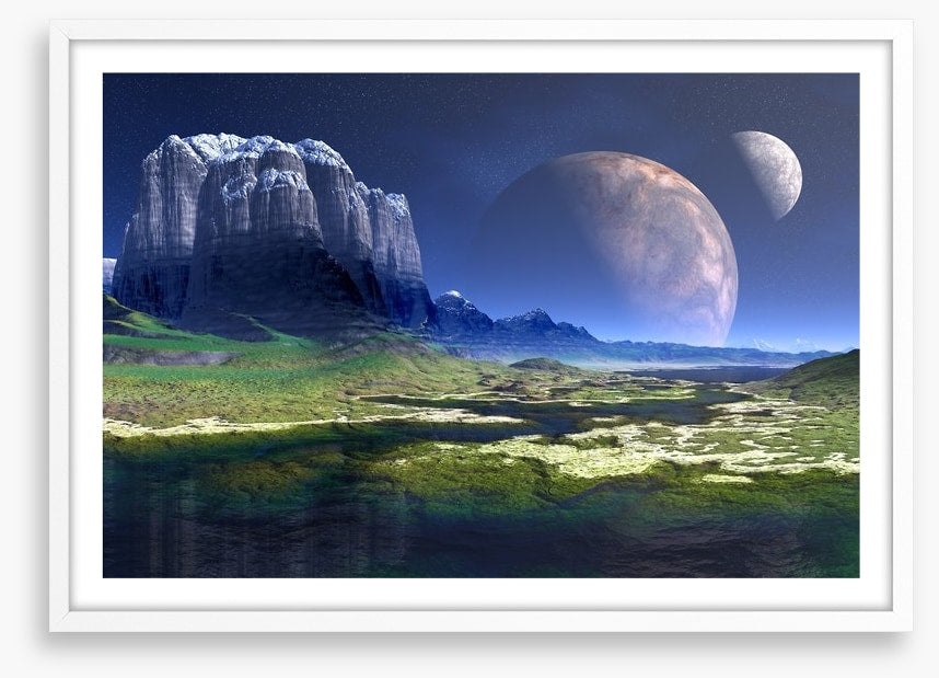 Moon shadow mountain