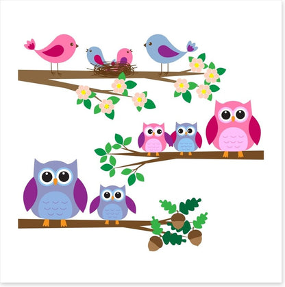 Owls and birds