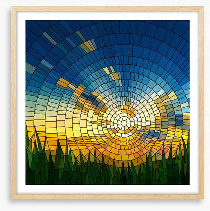 Golden rays mosaic