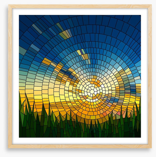 Golden rays mosaic
