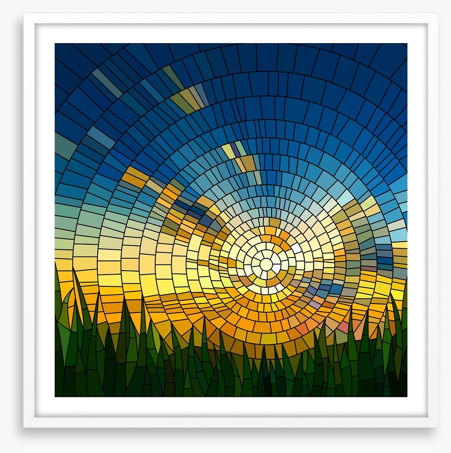 Golden rays mosaic