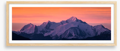 Mont Blanc sunset panorama