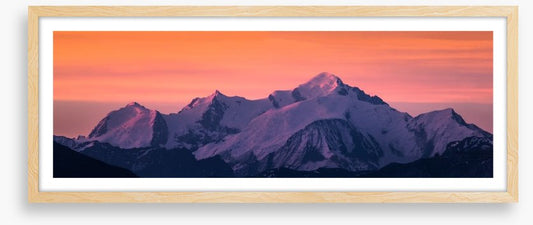 Mont Blanc sunset panorama