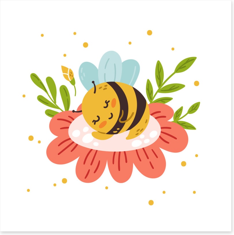 Sleepy bee