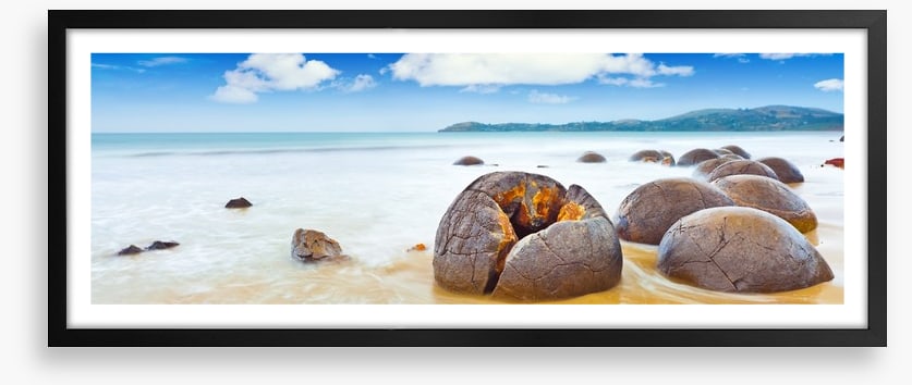 Boulders on the beach