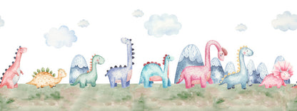 Dino parade panoramic
