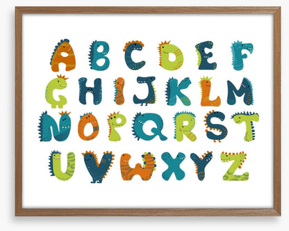 Dinosaur alphabet