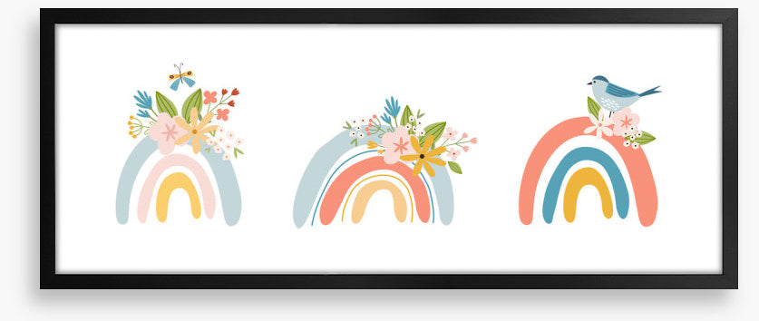 Rainbow flowers 1