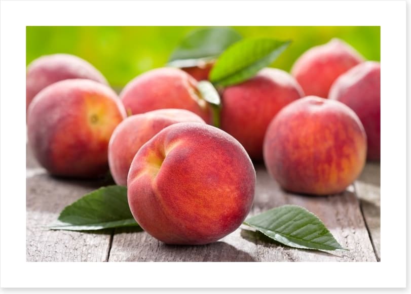 Plump peaches
