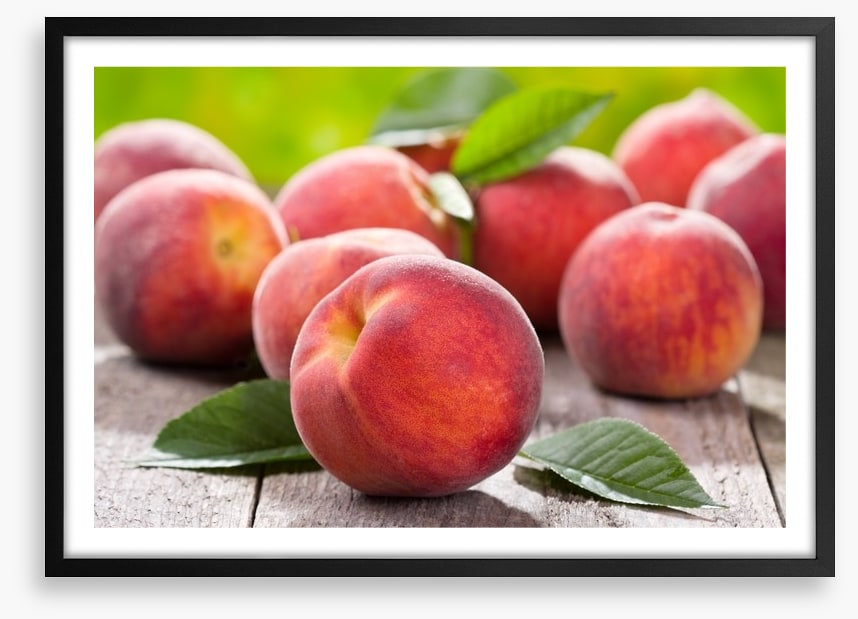 Plump peaches