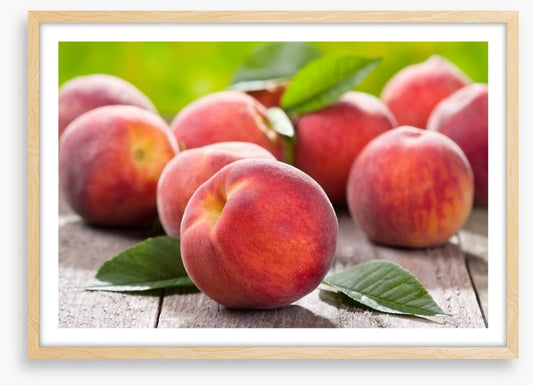 Plump peaches