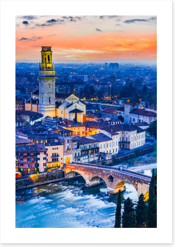 Ponte Pietra twilight