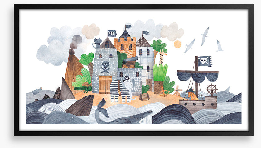 Pirate island fortress