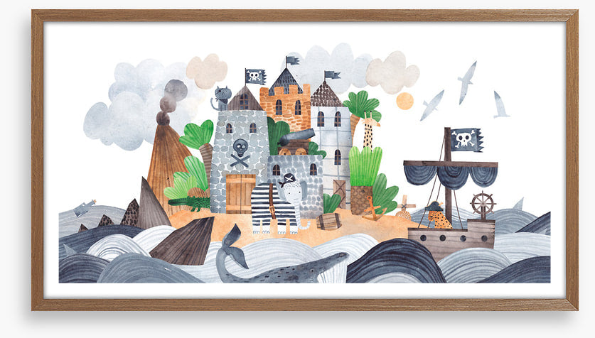 Pirate island fortress