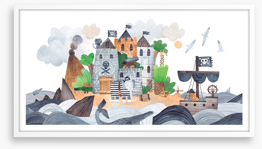 Pirate island fortress