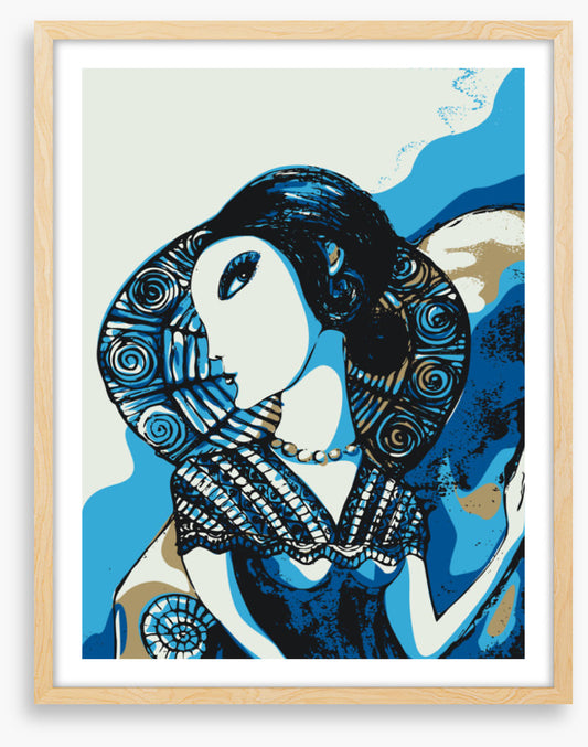 Lady in blue