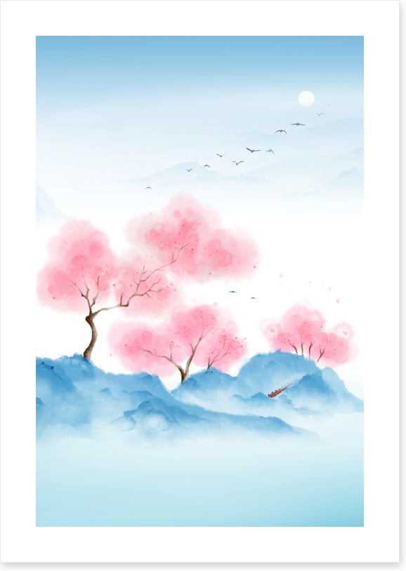 Blue mountain sakura